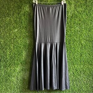 K Glam 3X Stretch Pleather Tube Top Strapless Dress